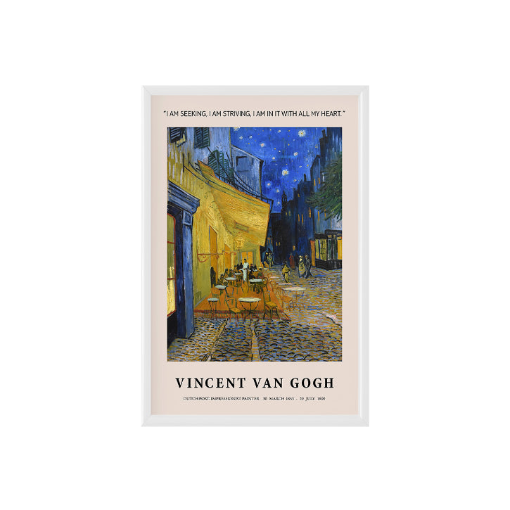 Café Terrace at Night by Vincent Van Gogh Poster & Framed Prints