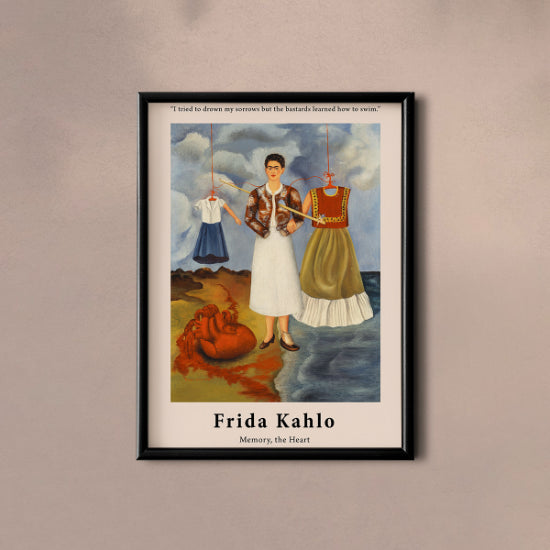 Memory, the Heart by Frida Kahlo Poster & Print - Nukkad Studios