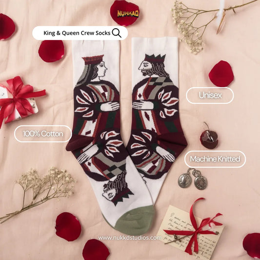King & Queen Art Socks