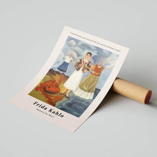 Memory, the Heart by Frida Kahlo Poster & Print - Nukkad Studios