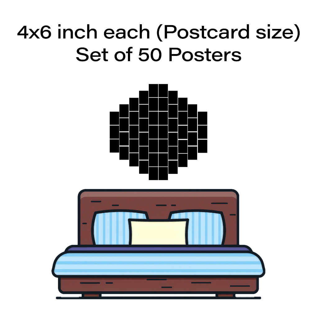 Danish Aesthetic Collage Kit - 50 Prints