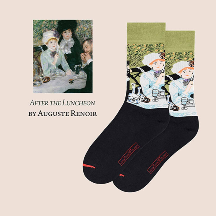 After The Luncheon by August Renoir Socks