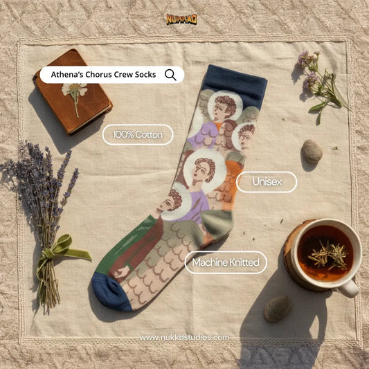 Athena’s Chorus Art Socks