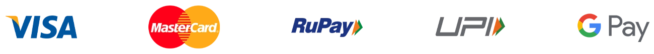 Visa, Mastercard, RuPay, UPI, Google Pay