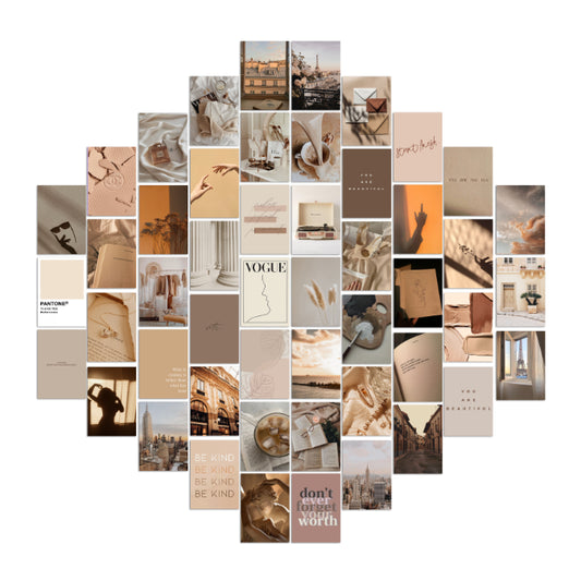 Beige Vibe Kit - 50 Prints - Nukkad Studios