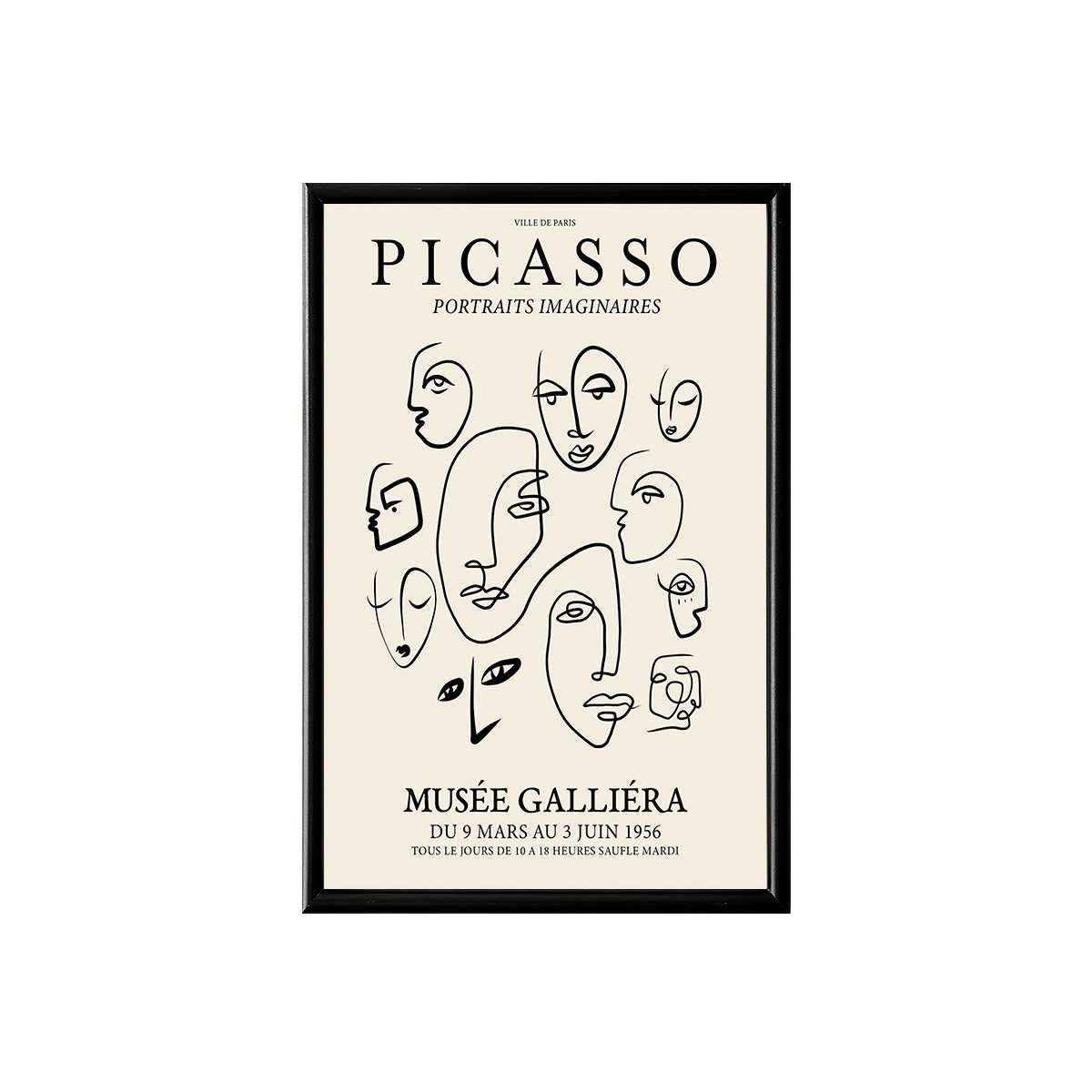 Picasso Abstract Faces Poster & Framed Print - Nukkad Studios