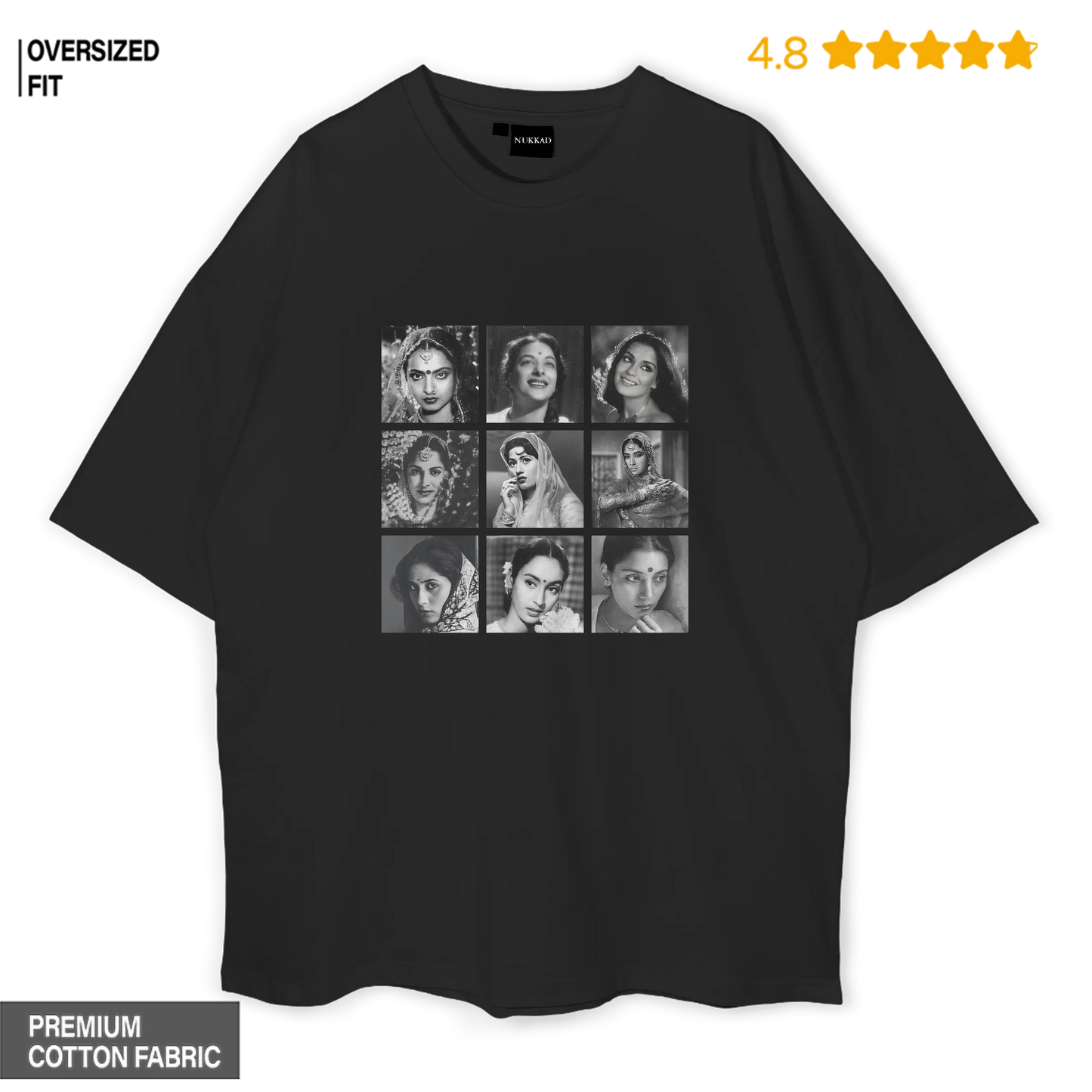 Bollywood Divas Oversized T-shirt