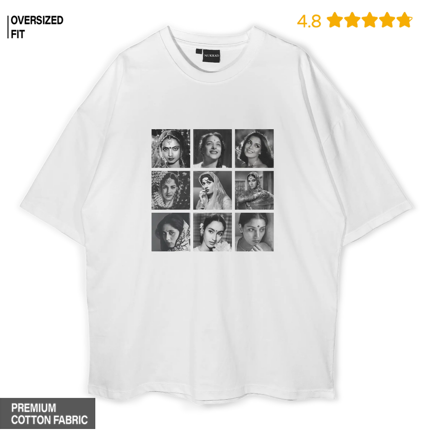 Bollywood Divas Oversized T-shirt