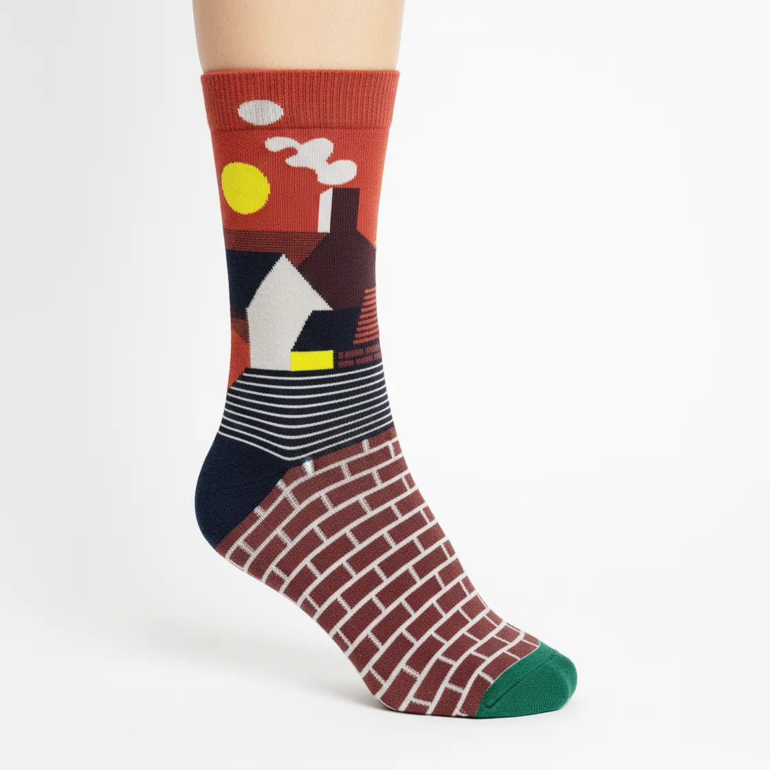 Brick Lane Cottage Art Socks