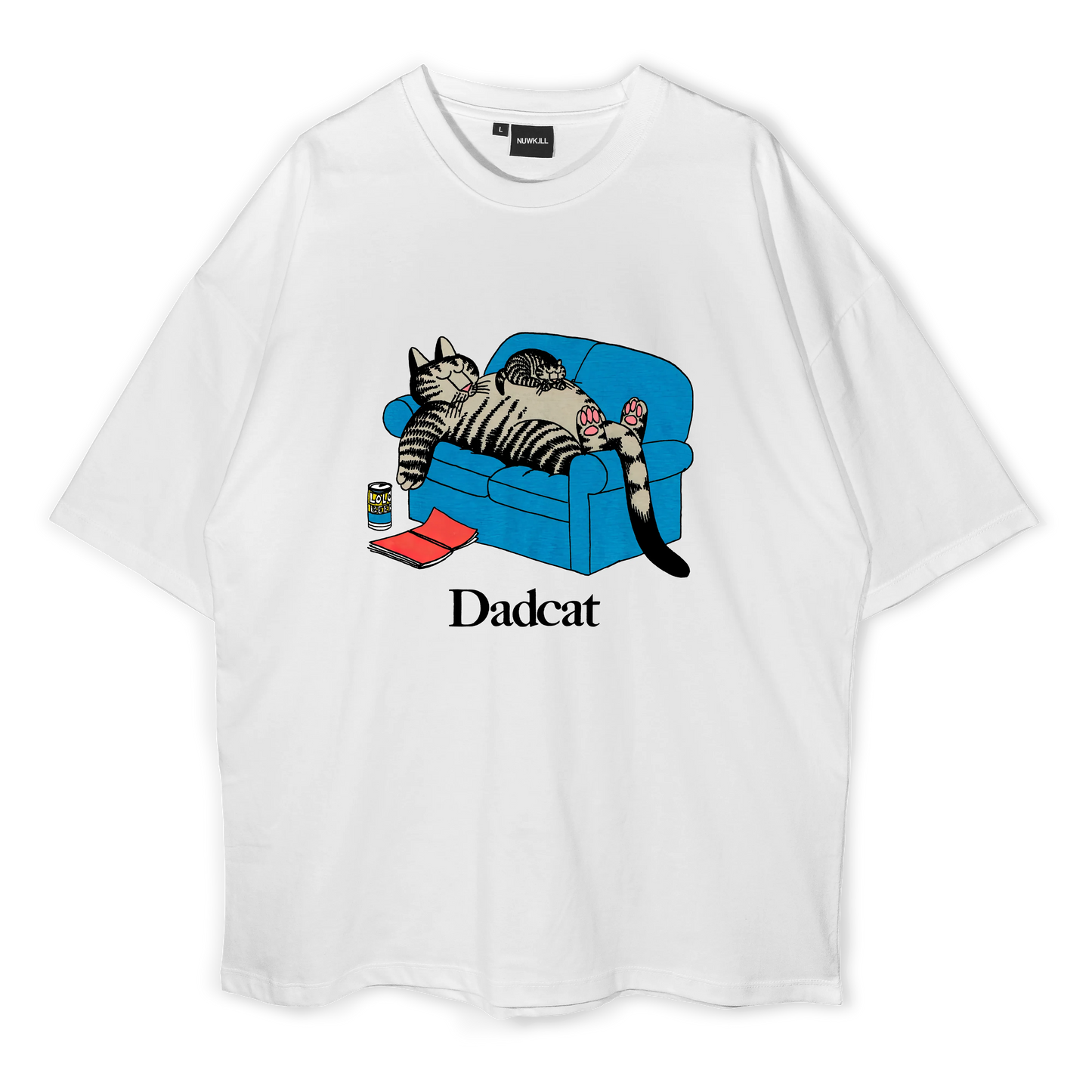 Dad Cat Oversized T-Shirt Oversized