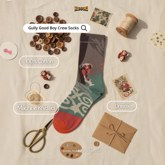 Gully Good Boy Art Socks