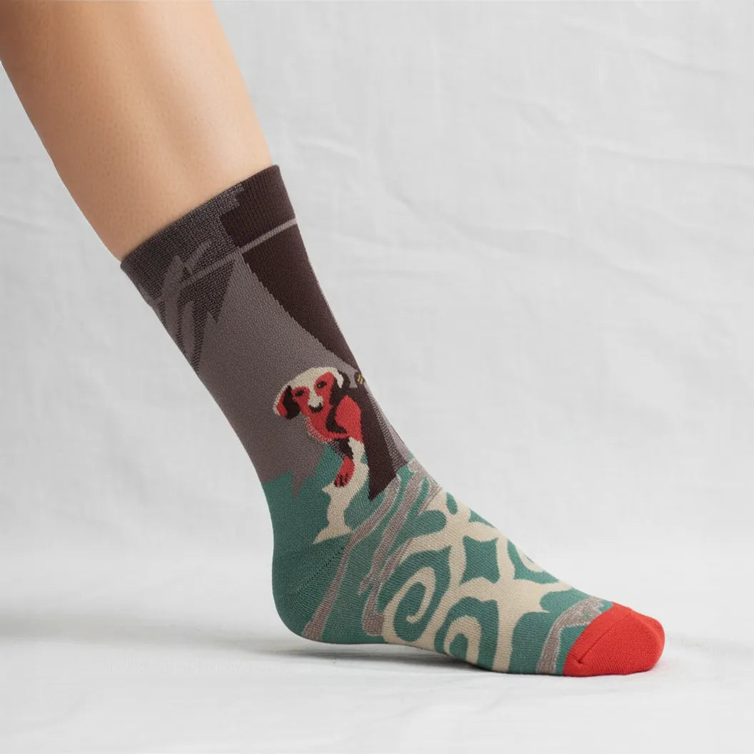 Gully Good Boy Art Socks