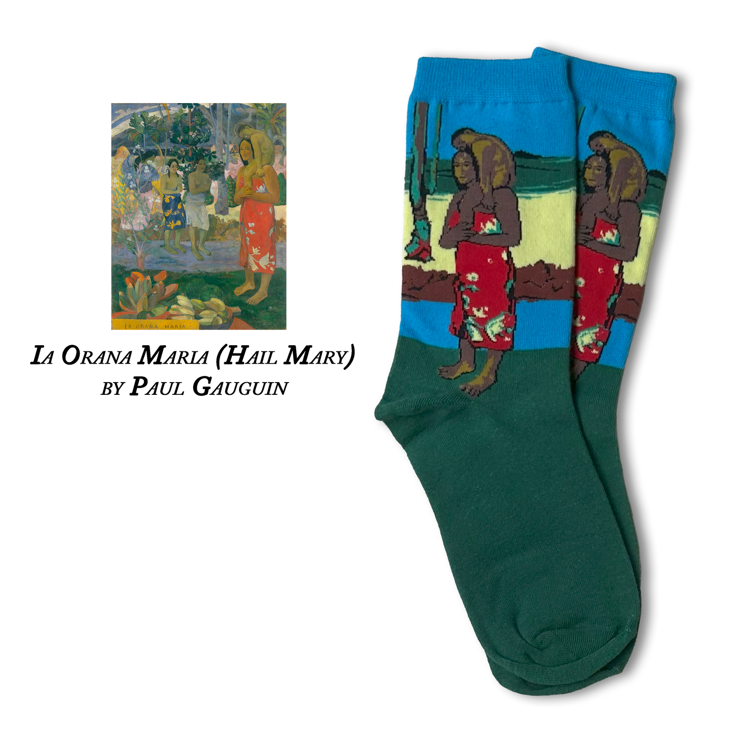 Ia Orana Maria (Hail Mary) by Paul Gauguin Socks