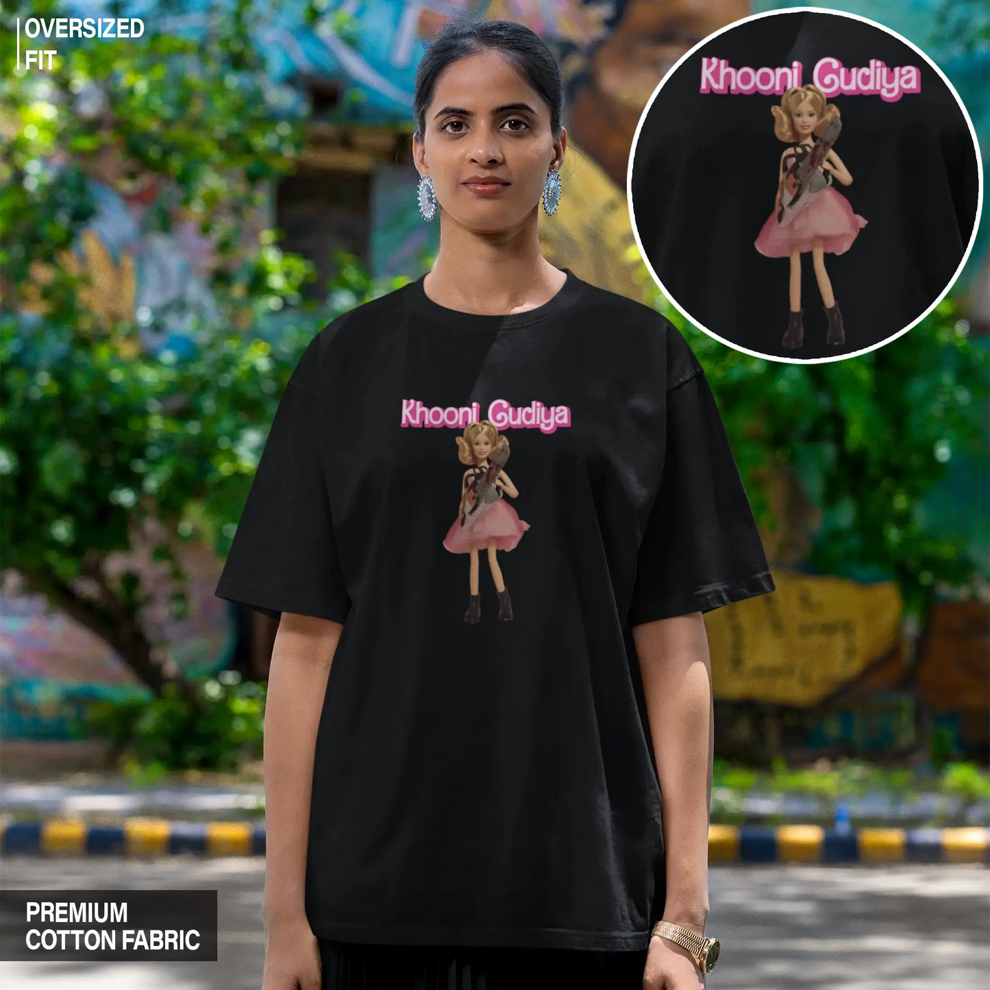 Khooni Gudiya Oversized T-shirt