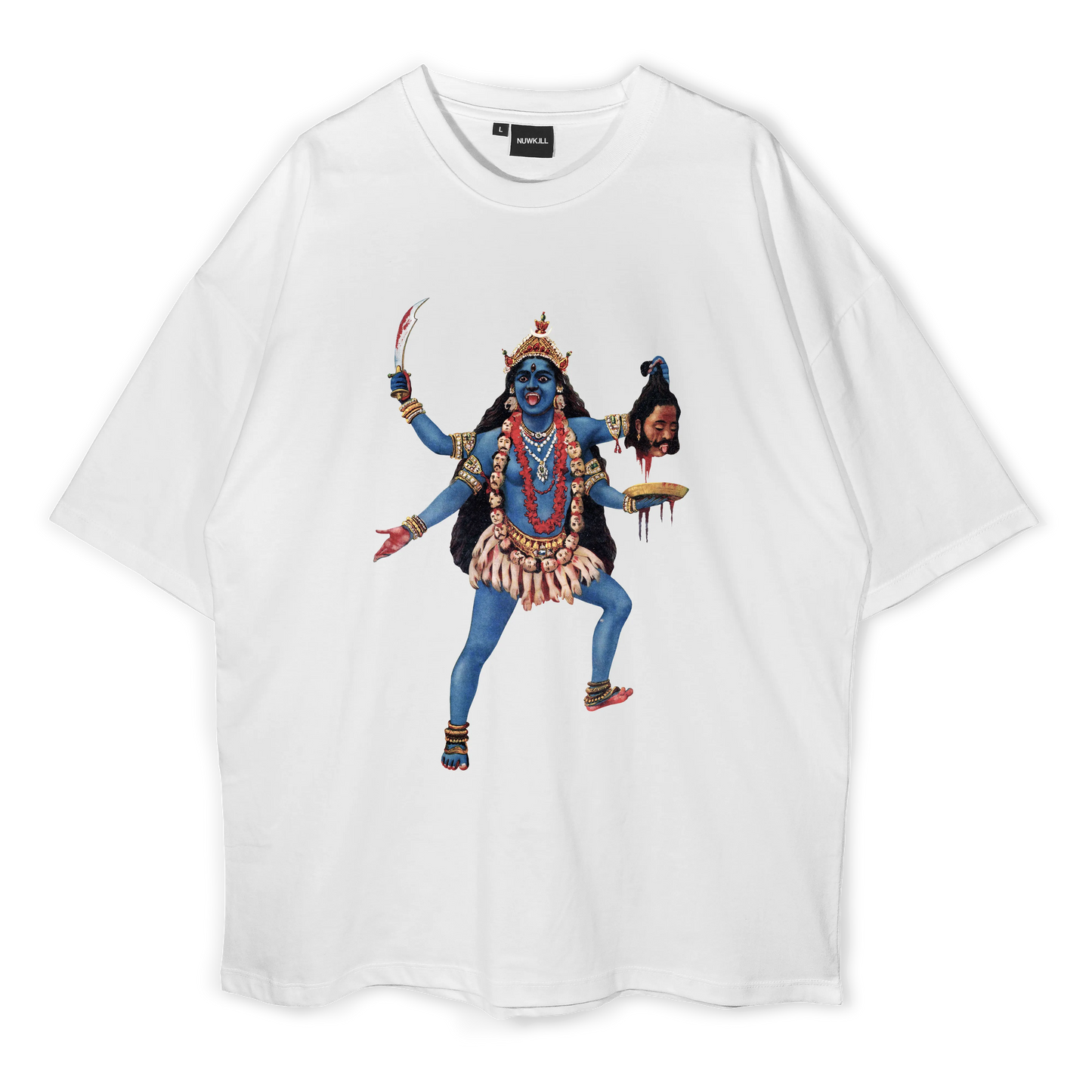 Maa Kali Cut-Out Oversized T-shirt