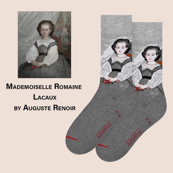 Mademoiselle Romaine Lacaux by Auguste Renoir Socks