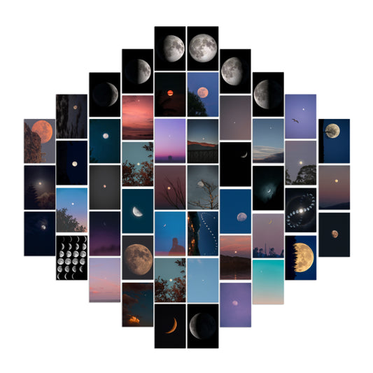 Moon Child Kit - 50 Prints (4x 6 - Postcard size) - Nukkad Studios
