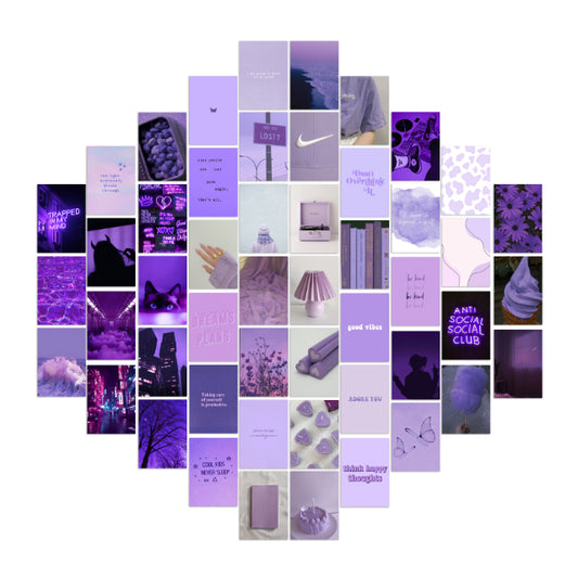 Purple Kit - 51 Prints (4x 6 - Postcard size) - Nukkad Studios