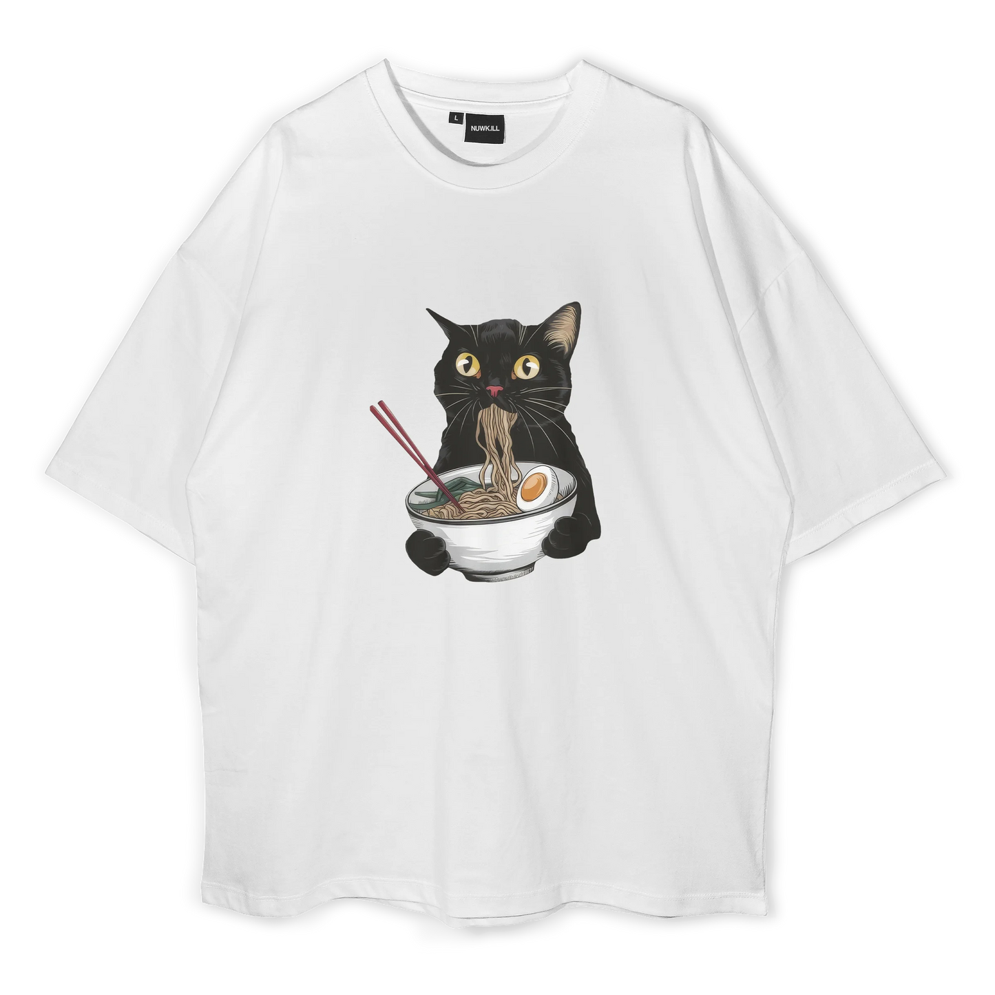 Ramen Cat Oversized Tshirt