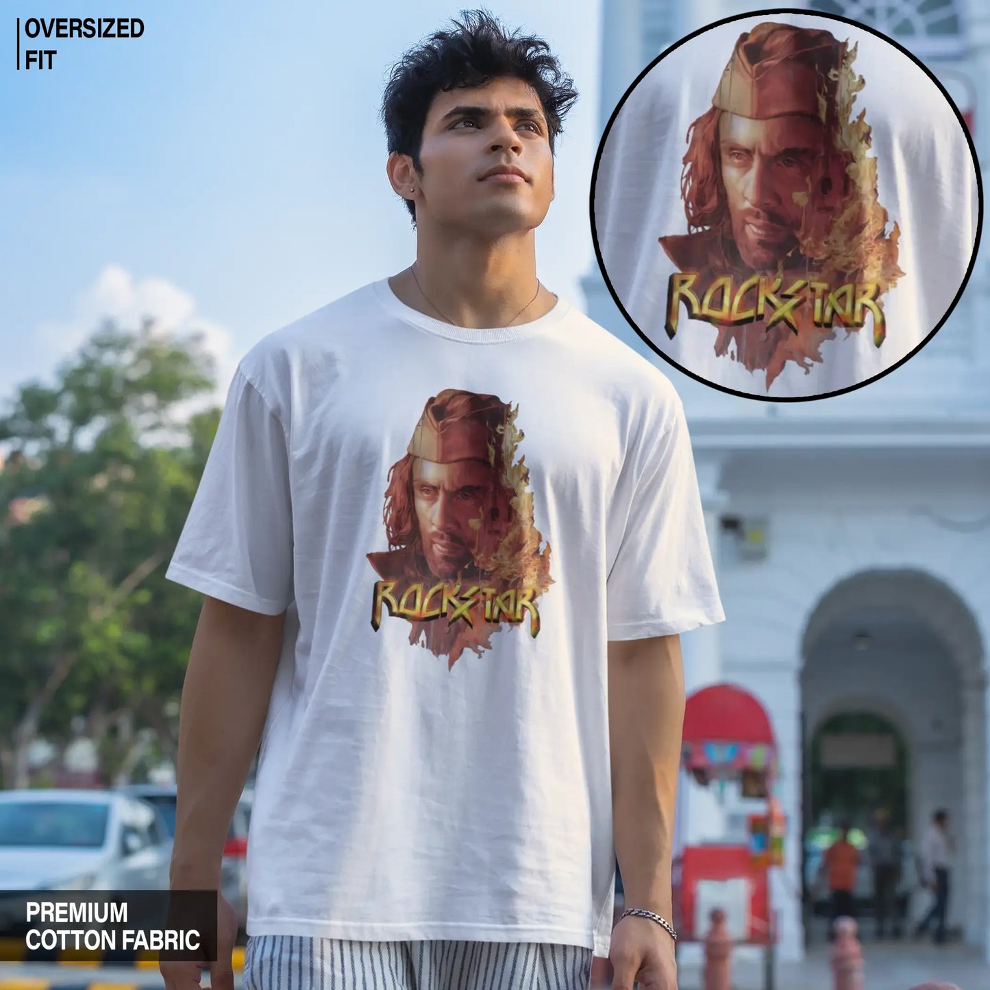 Rockstar Poster Oversized T-shirt