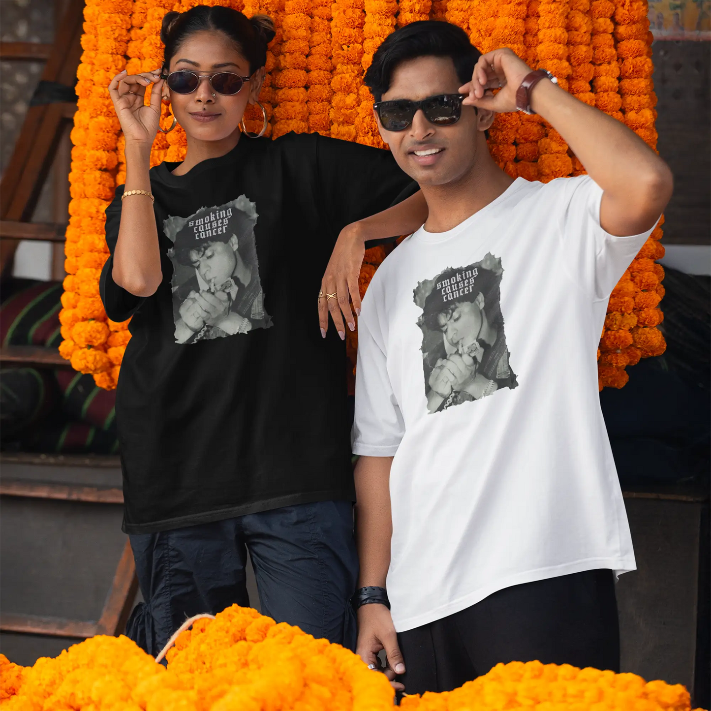 Shah Rukh Khan (SRK) - Smoking Causes Cancer Oversized T-shirt