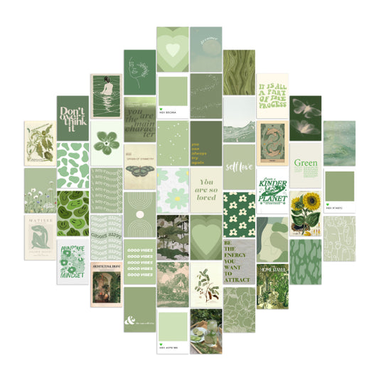Green Kit - 51 Prints (4x 6 - Postcard size) - Nukkad Studios