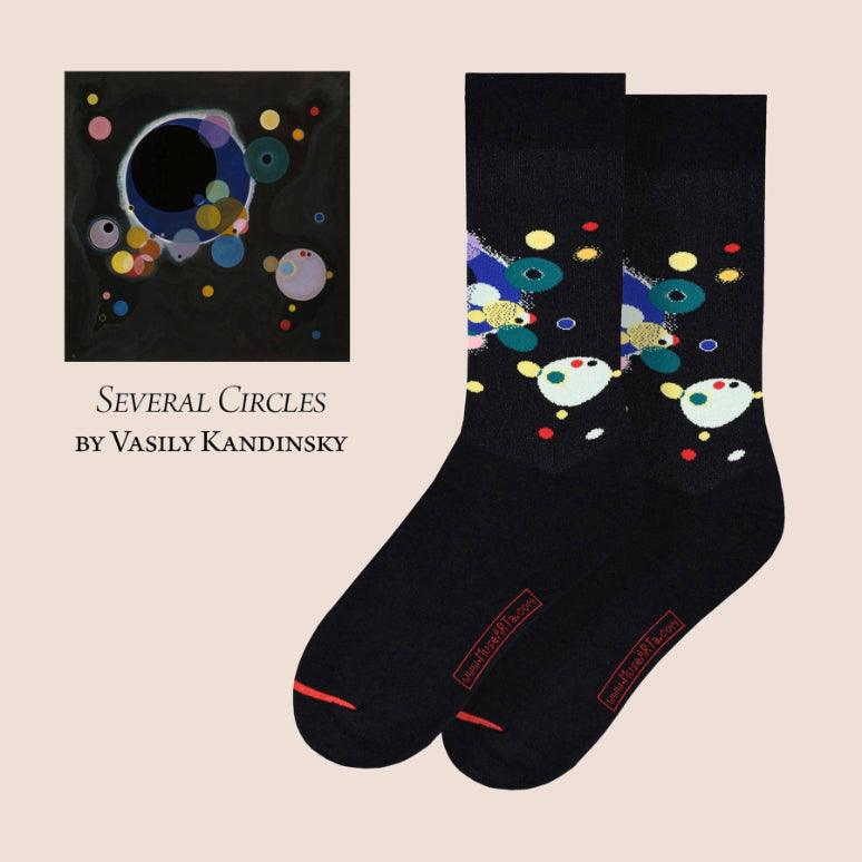 Several Circles by Wassily Kandinsky Socks - Nukkad Studios