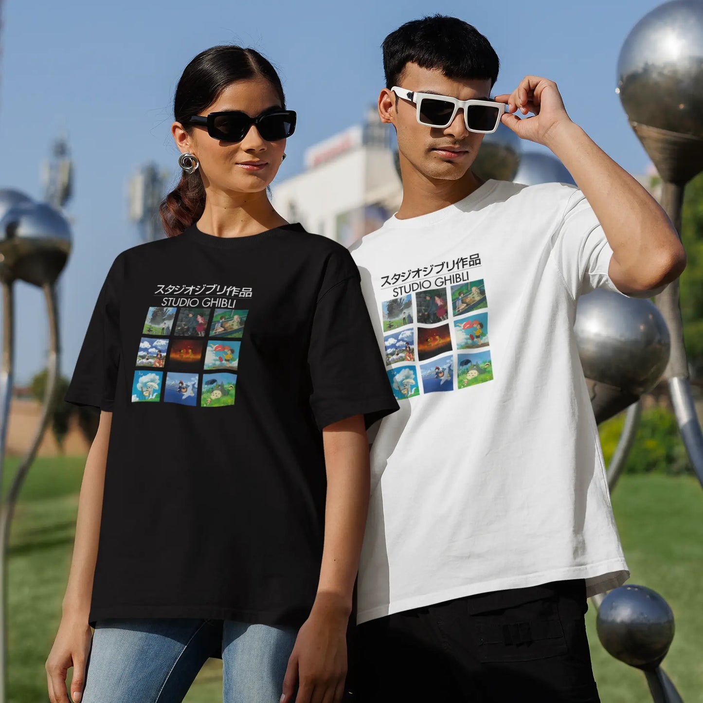 Studio Ghibli Collage Oversized T-shirt