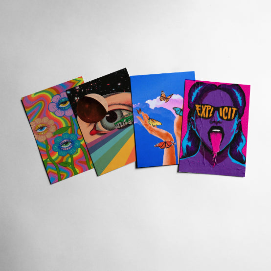 Trippy Collage Kit - 50 Prints - Nukkad Studios