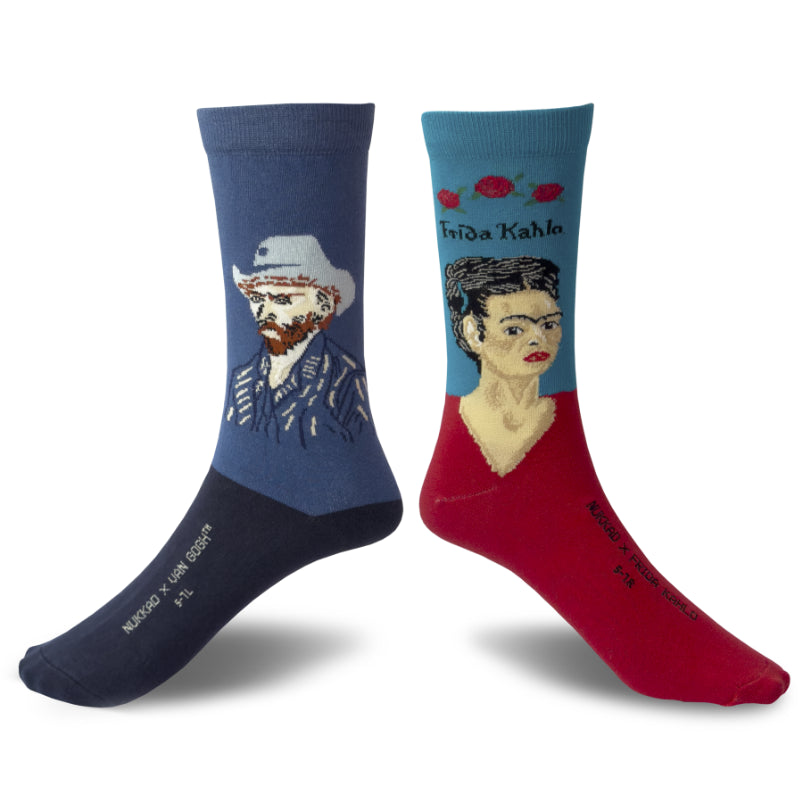 Combo Self-Portrait of Frida Kahlo and Self-Portrait with Vincent van Gogh Socks