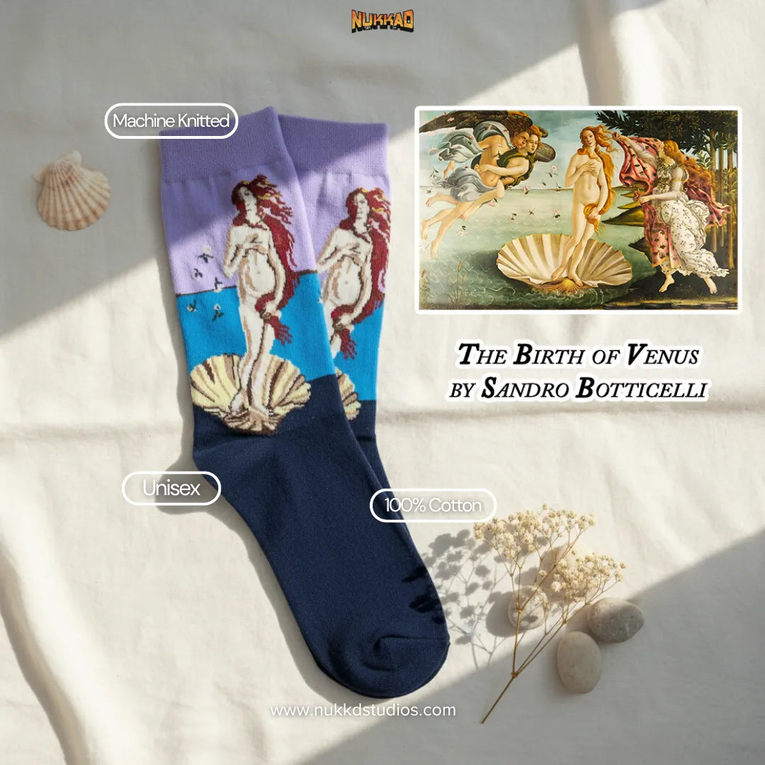 The Birth of Venus by Sandro Botticelli Socks