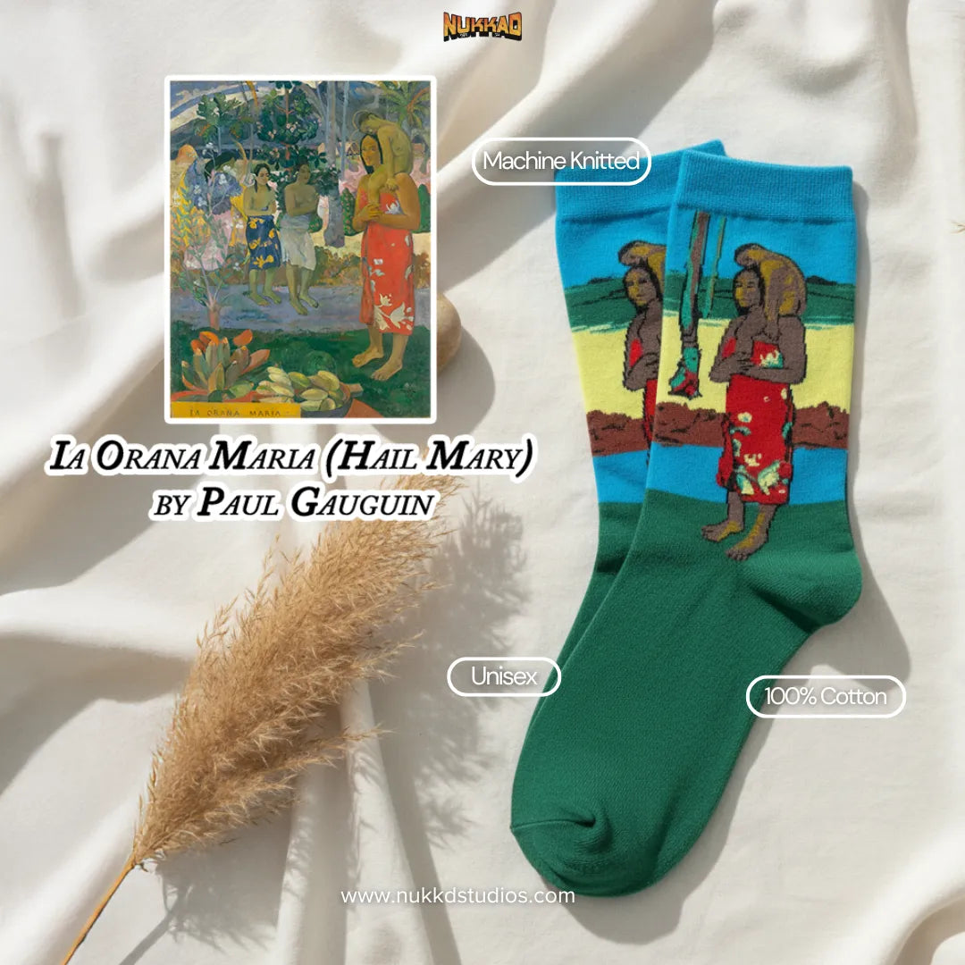 Ia Orana Maria (Hail Mary) by Paul Gauguin Socks