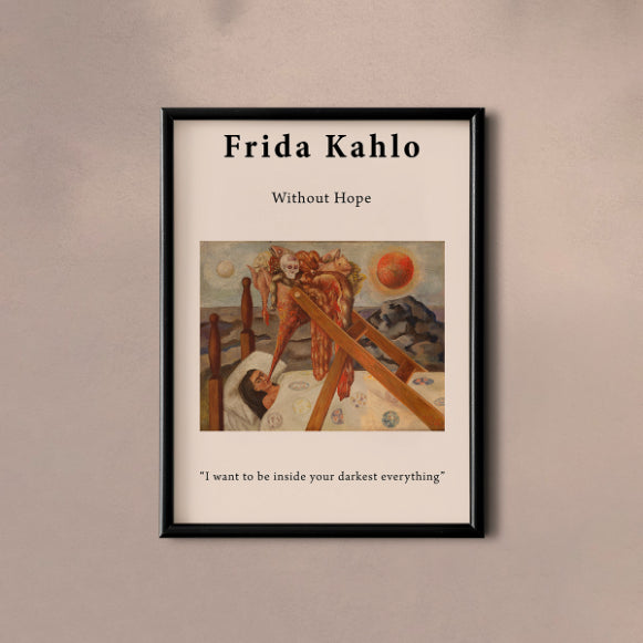 Without Hope by Frida Kahlo Poster & Print