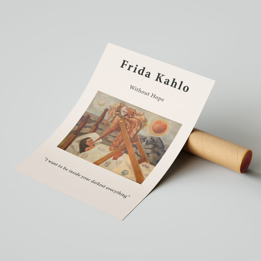 Without Hope by Frida Kahlo Poster & Print
