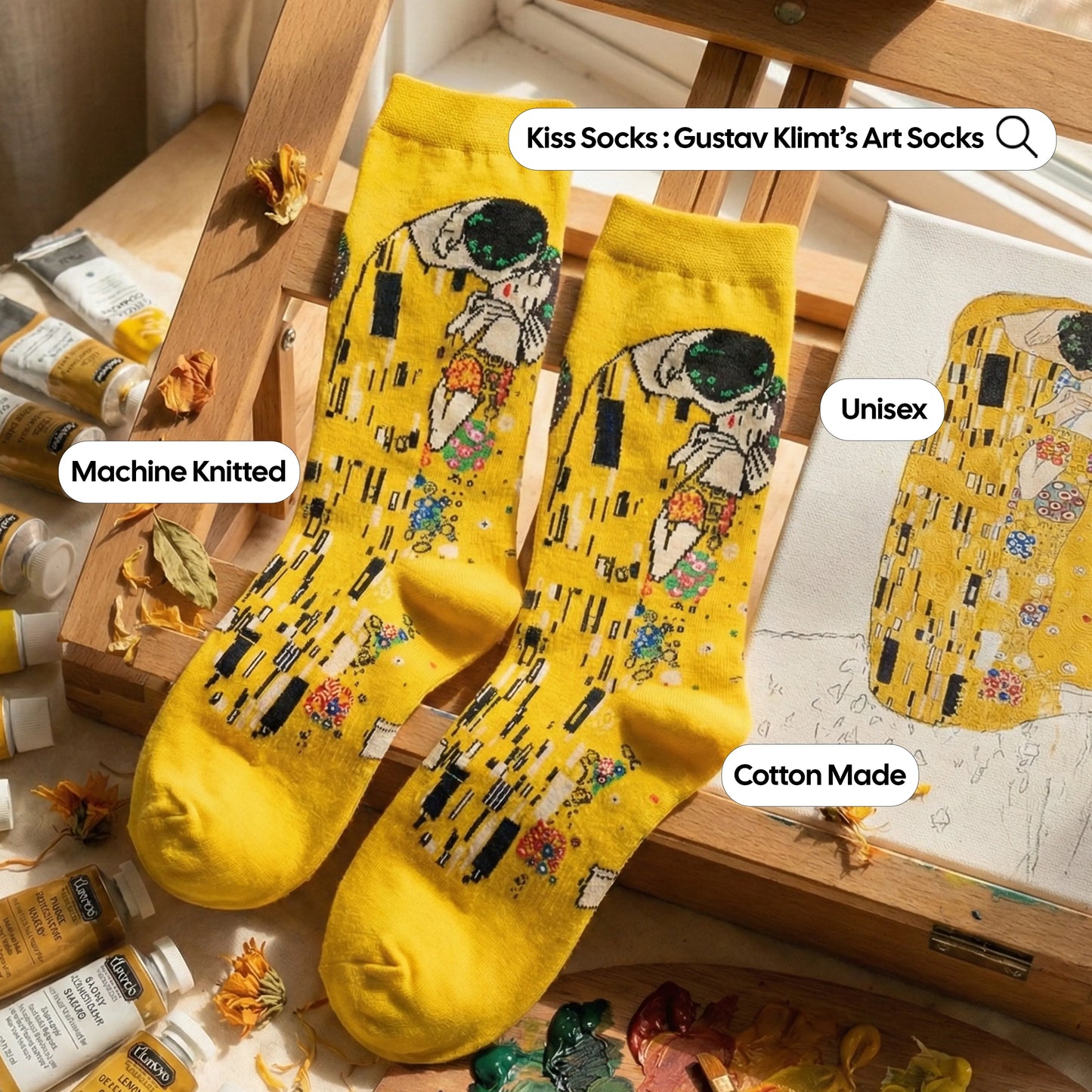 Kiss Socks : Gustav Klimt’s Art Socks