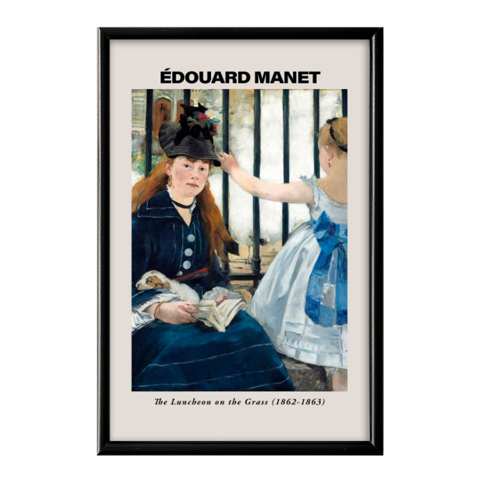 The Railway by Edouard Manet Poster & Framed Print - Nukkad Studios