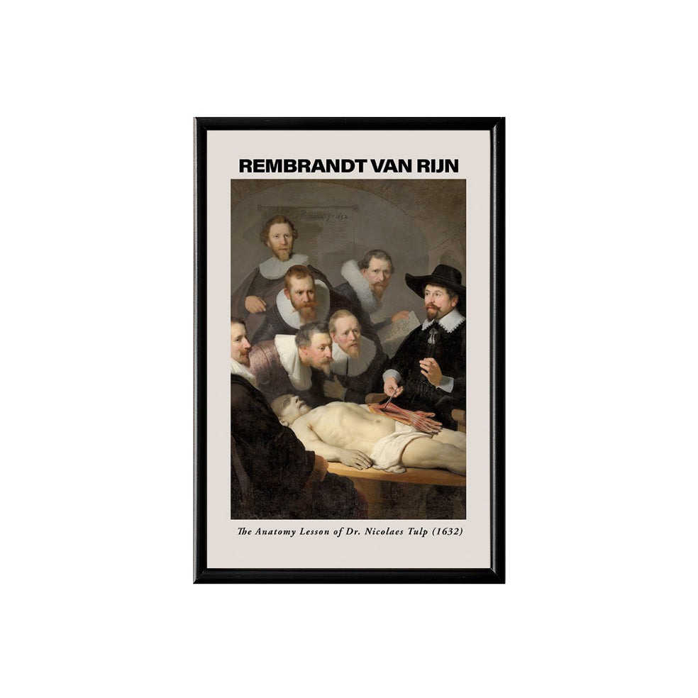 Rembrandt The Anatomy Lesson of Dr. Nicolaes Tulp Poster & Framed Print