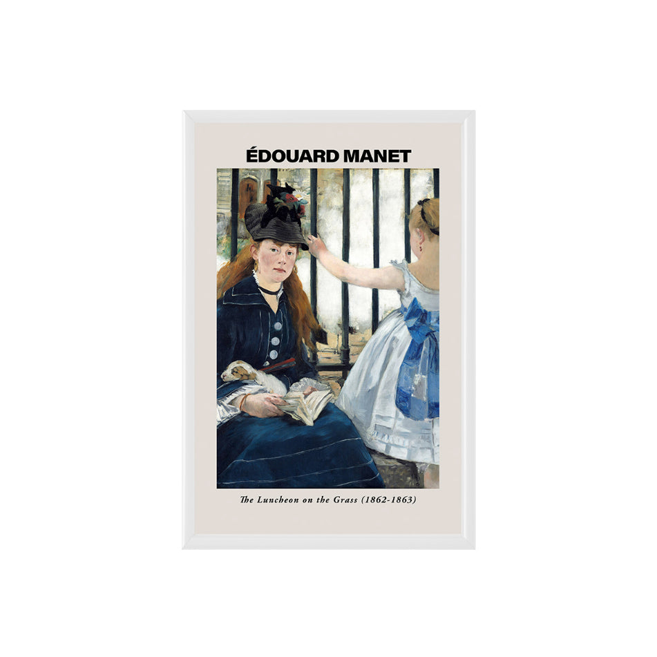 The Railway by Edouard Manet Poster & Framed Print - Nukkad Studios