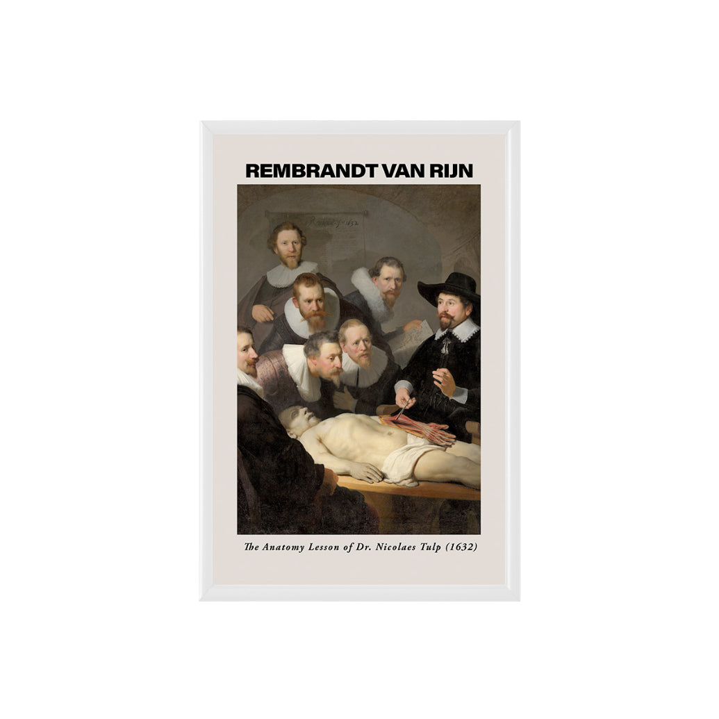Rembrandt The Anatomy Lesson of Dr. Nicolaes Tulp Poster & Framed Print - Nukkad Studios