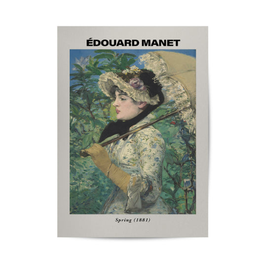 Spring (Jeanne Demarsy) by Edouard Manet Poster & Framed Print - Nukkad Studios