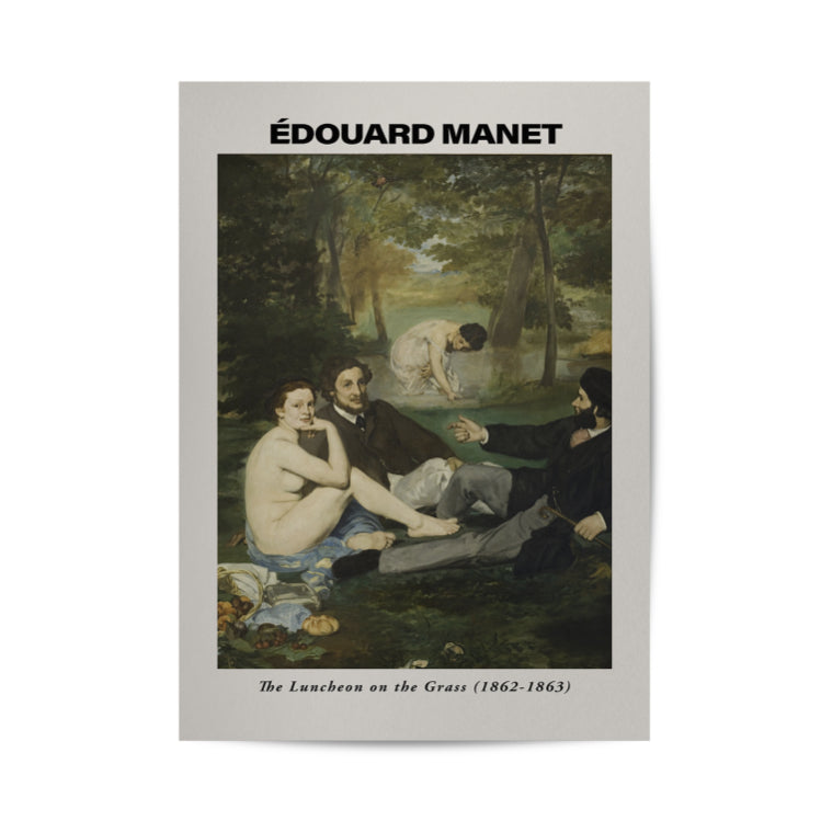 The Luncheon in the Grass by Edouard Manet Poster & Framed Print - Nukkad Studios