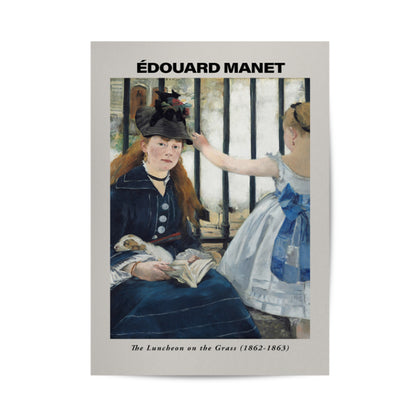 The Railway by Edouard Manet Poster & Framed Print