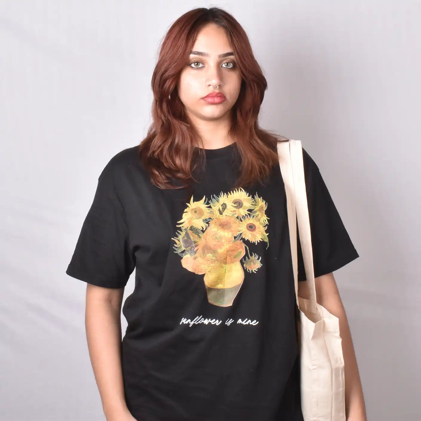 Sunflower is Mine Oversized T-shirt - Nukkad Studios