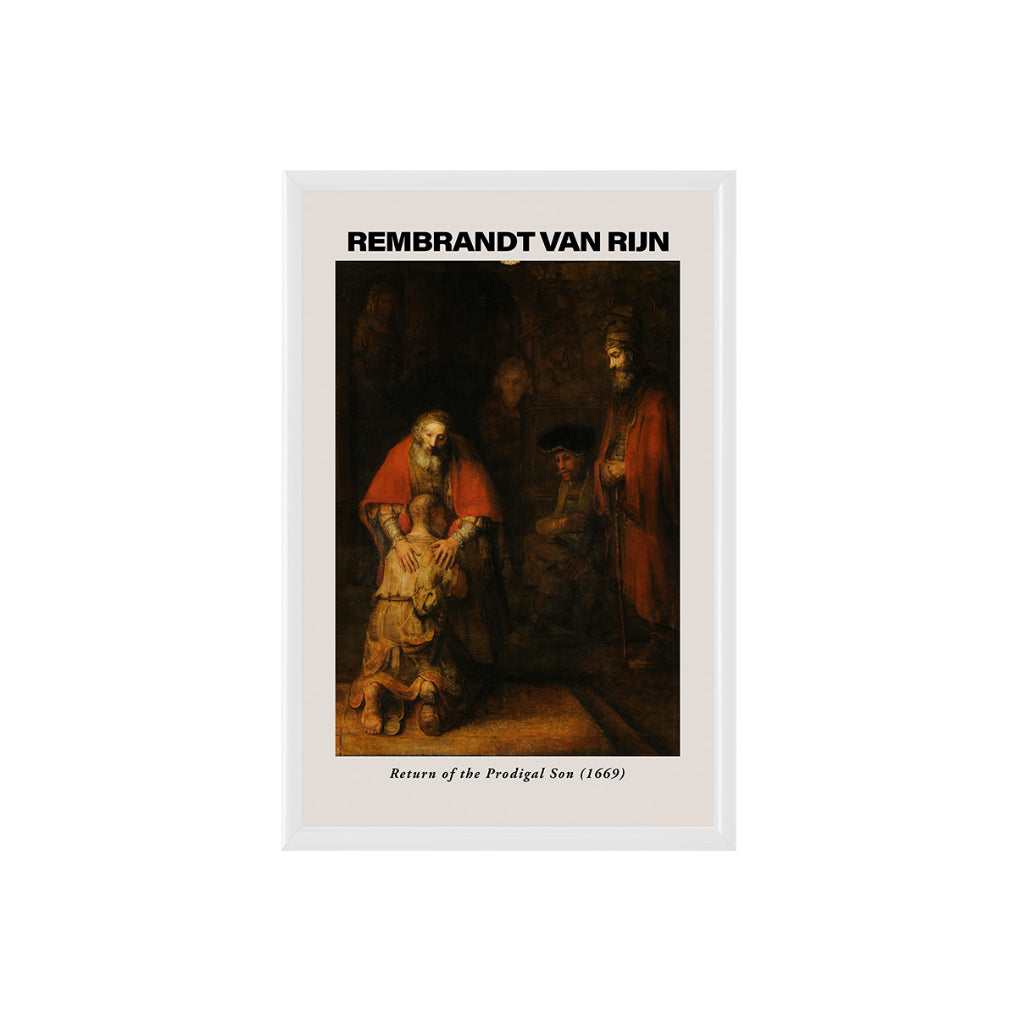 Rembrandt The Return of the Prodigal Son Poster & Framed Print - Nukkad Studios