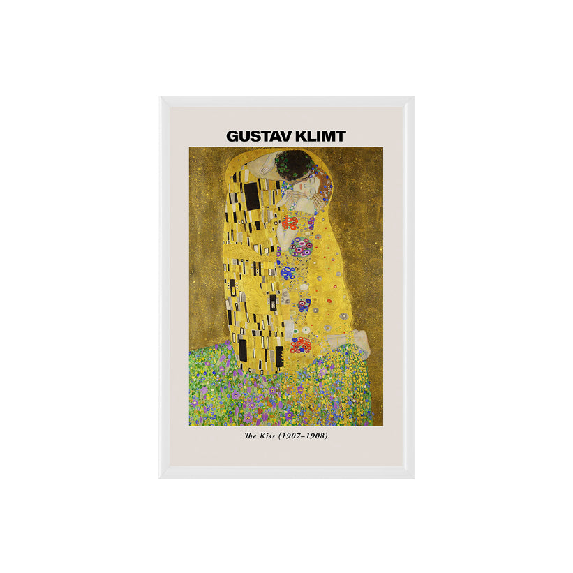 Gustav Klimt The Kiss Poster & Framed Print