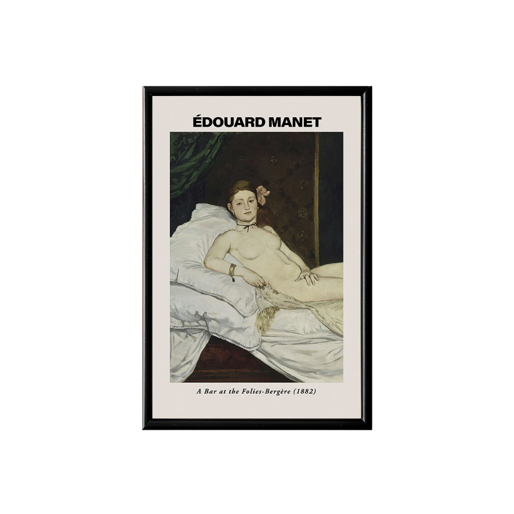 Olympia by Edouard Manet Poster & Framed Print - Nukkad Studios