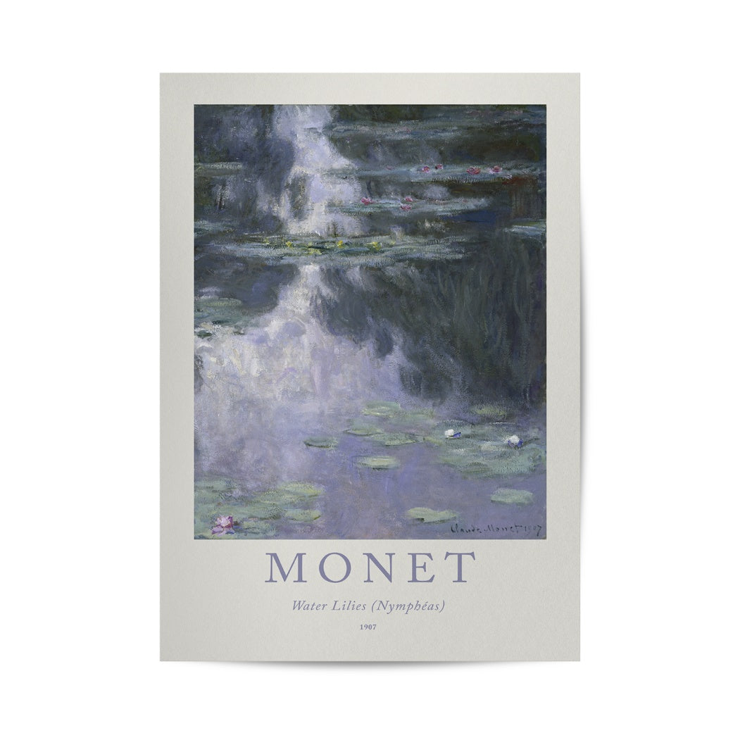 Monet Waterlilies Nymphaeas Poster & Framed Print