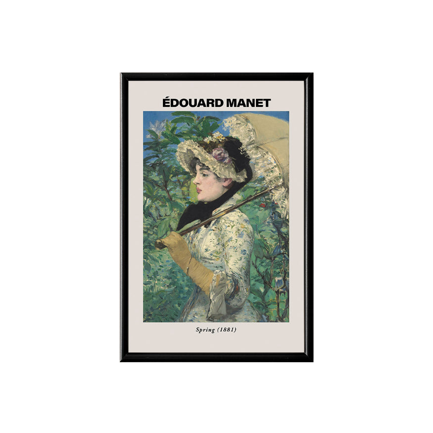 Spring (Jeanne Demarsy) by Edouard Manet Poster & Framed Print - Nukkad Studios