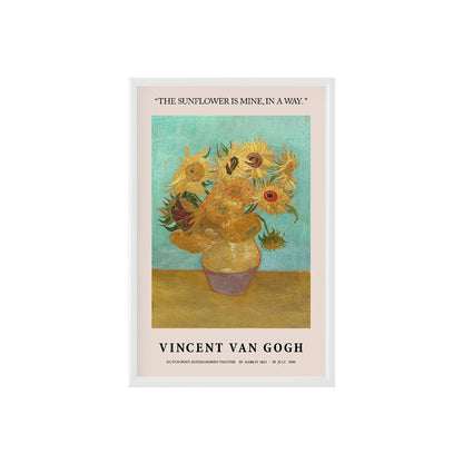 Vase with Twelve Sunflowers Poster & Framed Print by Vincent Van Gogh - Nukkad Studios