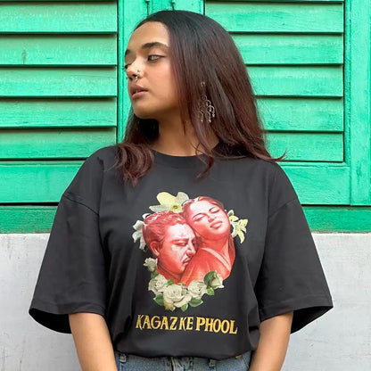 Kagaz ke Phool Oversized T-shirt - Nukkad Studios